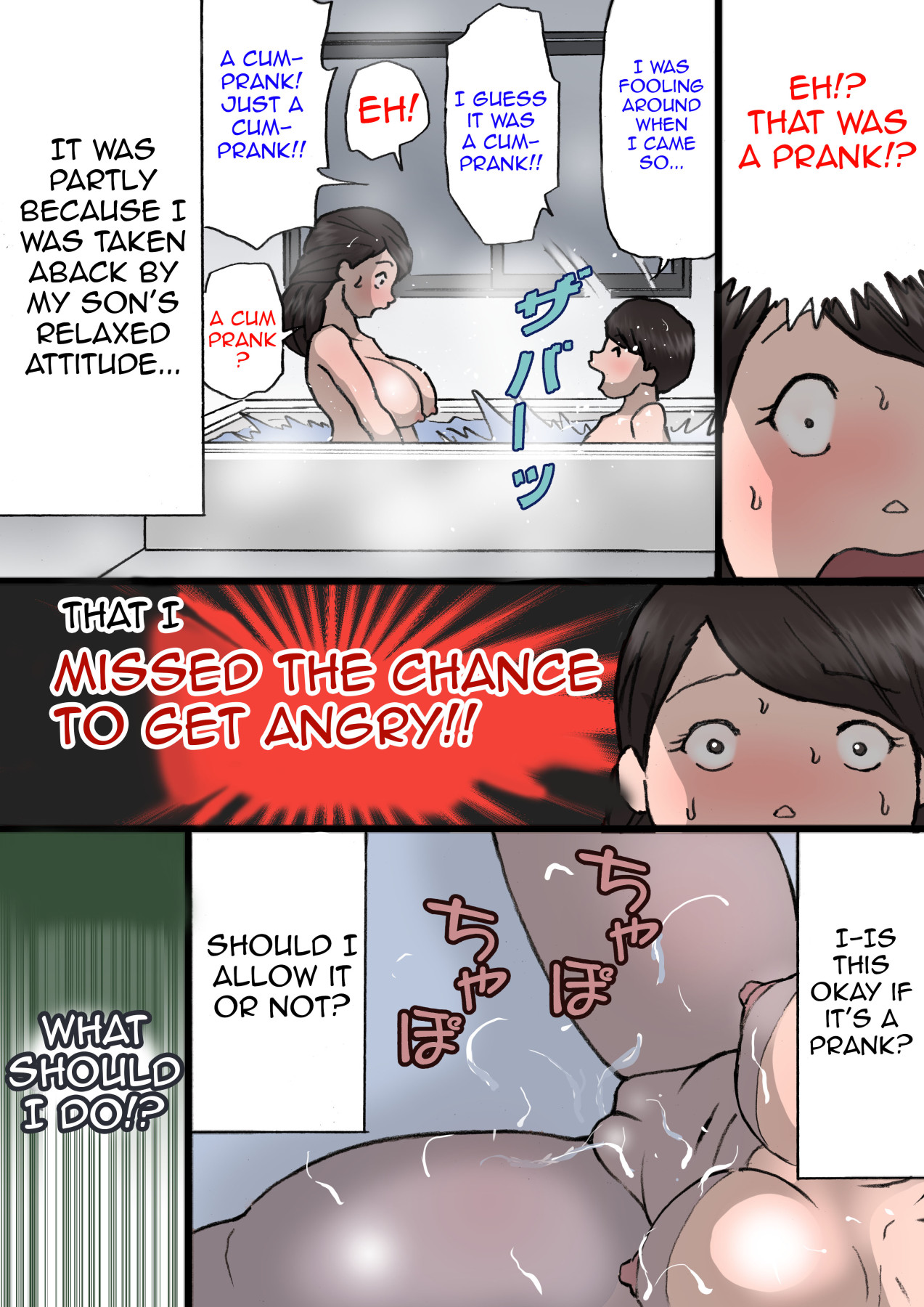 Hentai Manga Comic-Mom Can't Get Angry With Her Mischievous Son-Read-22